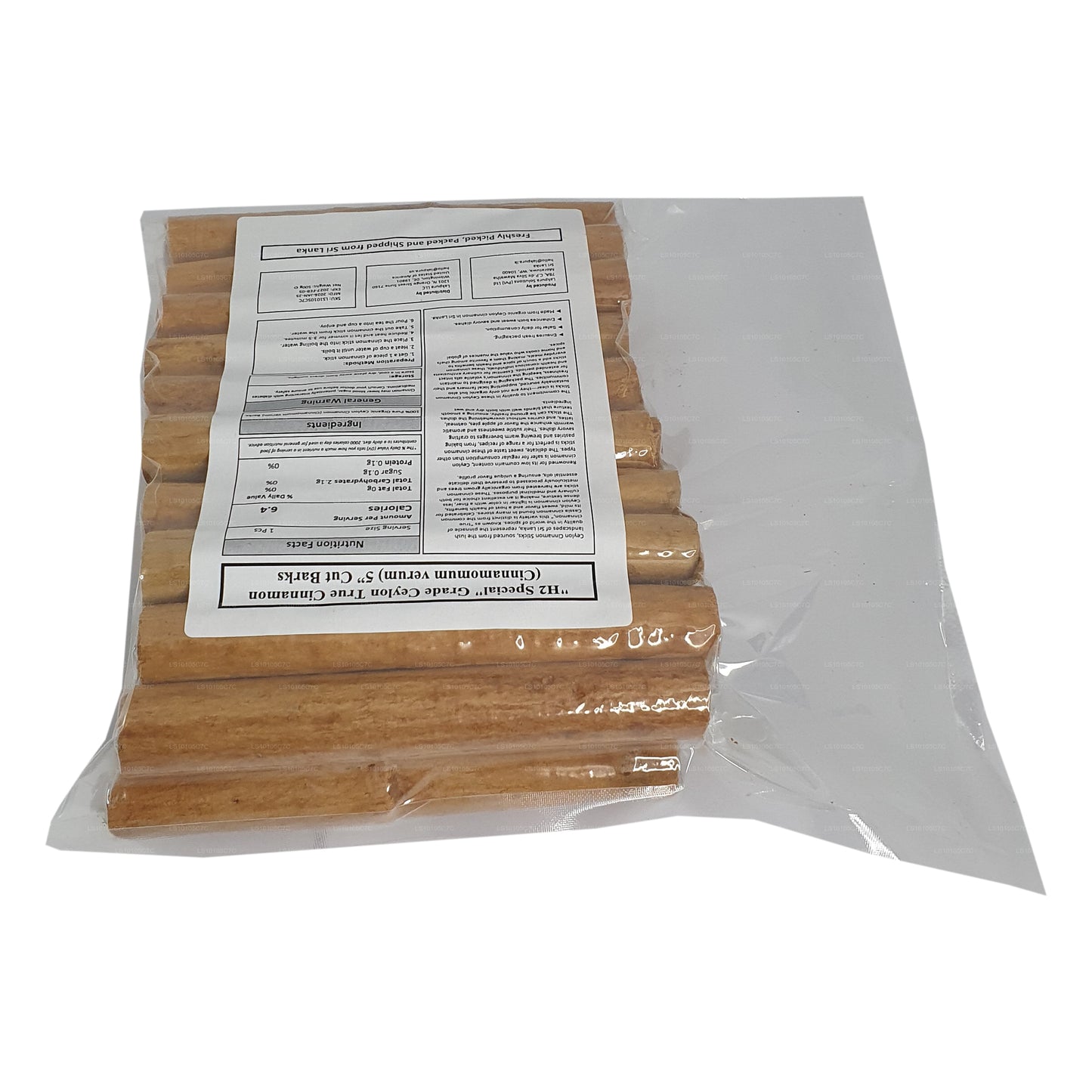 Lakpura ”H2 Special” Grade Ceylon True Cinnamon Barks Pack