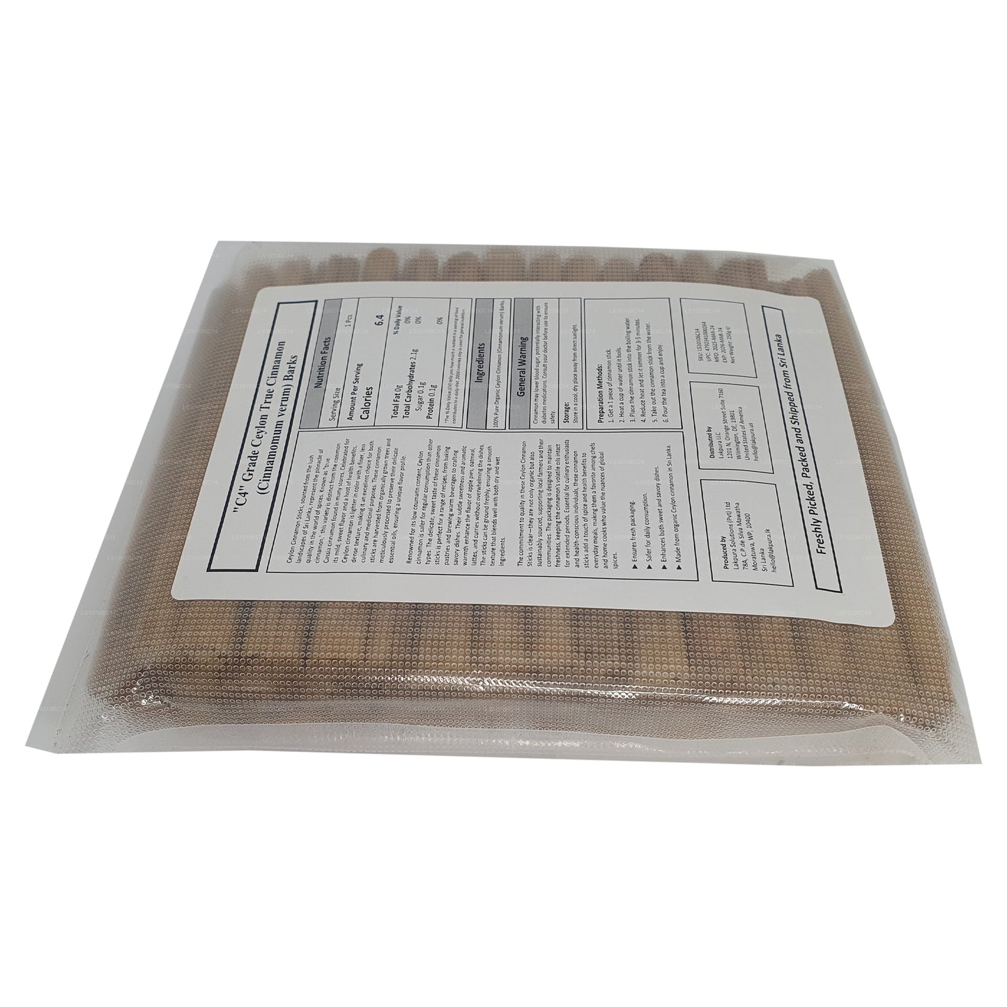 Lakpura ”C4" Grade Ceylon Sann Kanel Barks Pack
