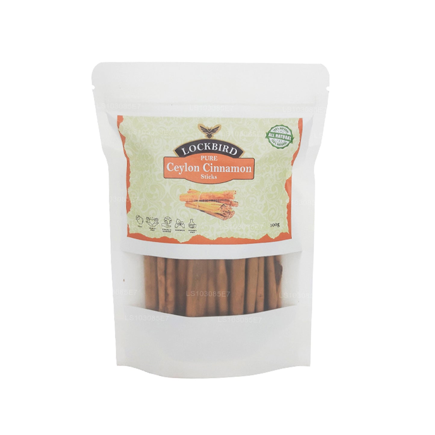 Lockbird Pure Ceylon Cinnamon Sticks (100g)