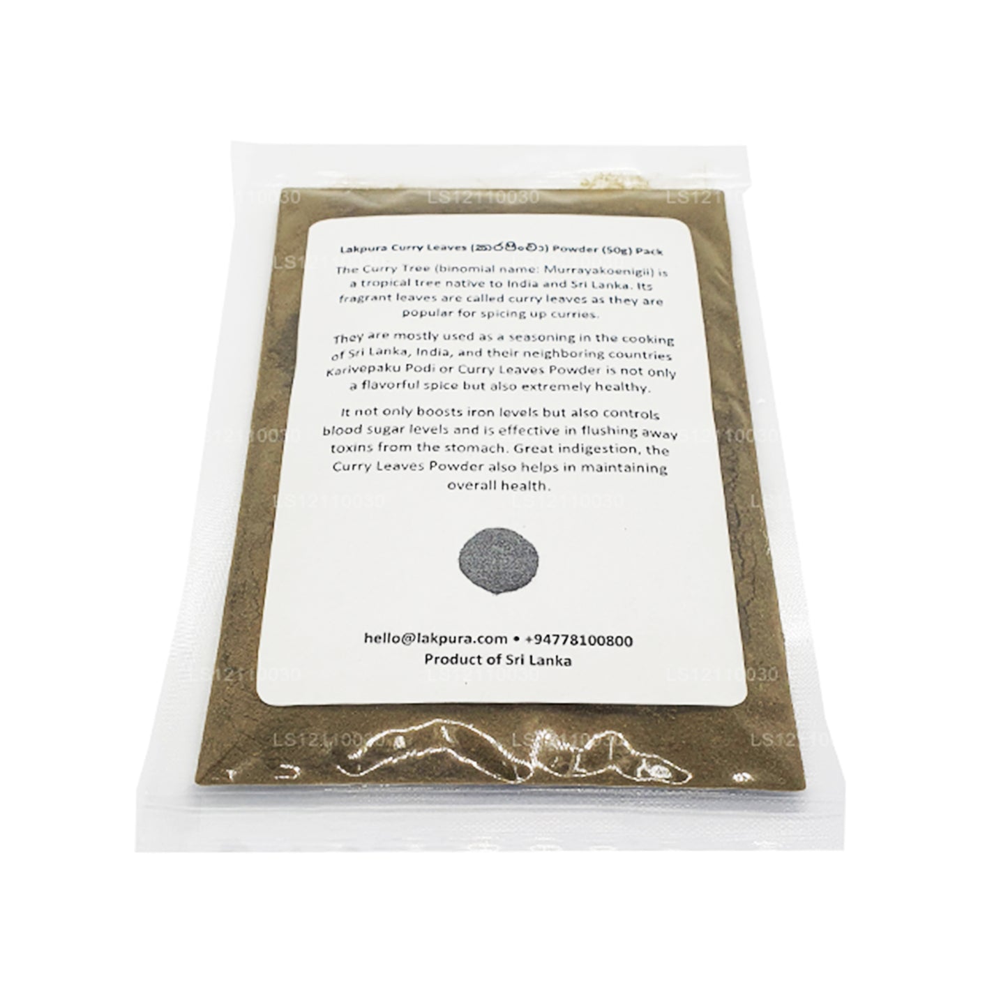 Lakpura Dehydratiserad Curry Blad Pulver (100g)