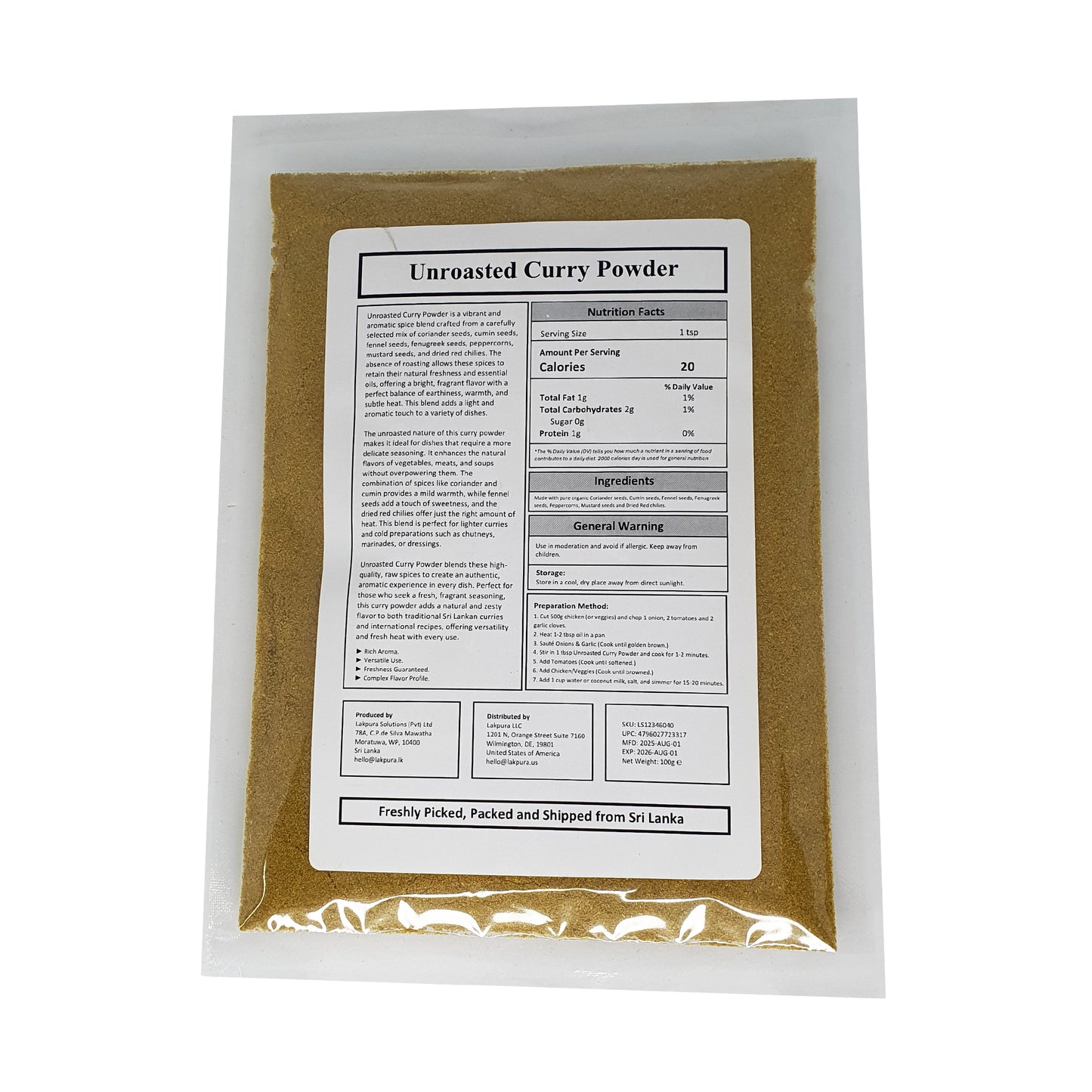 Lakpura® Currypulver (Thuna Paha)