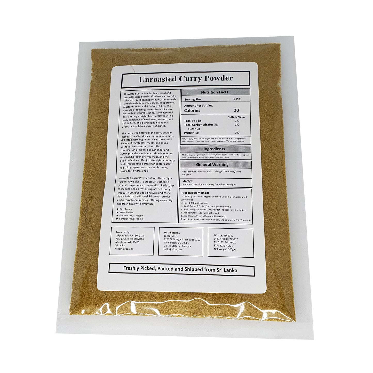 Lakpura® Currypulver (Thuna Paha)