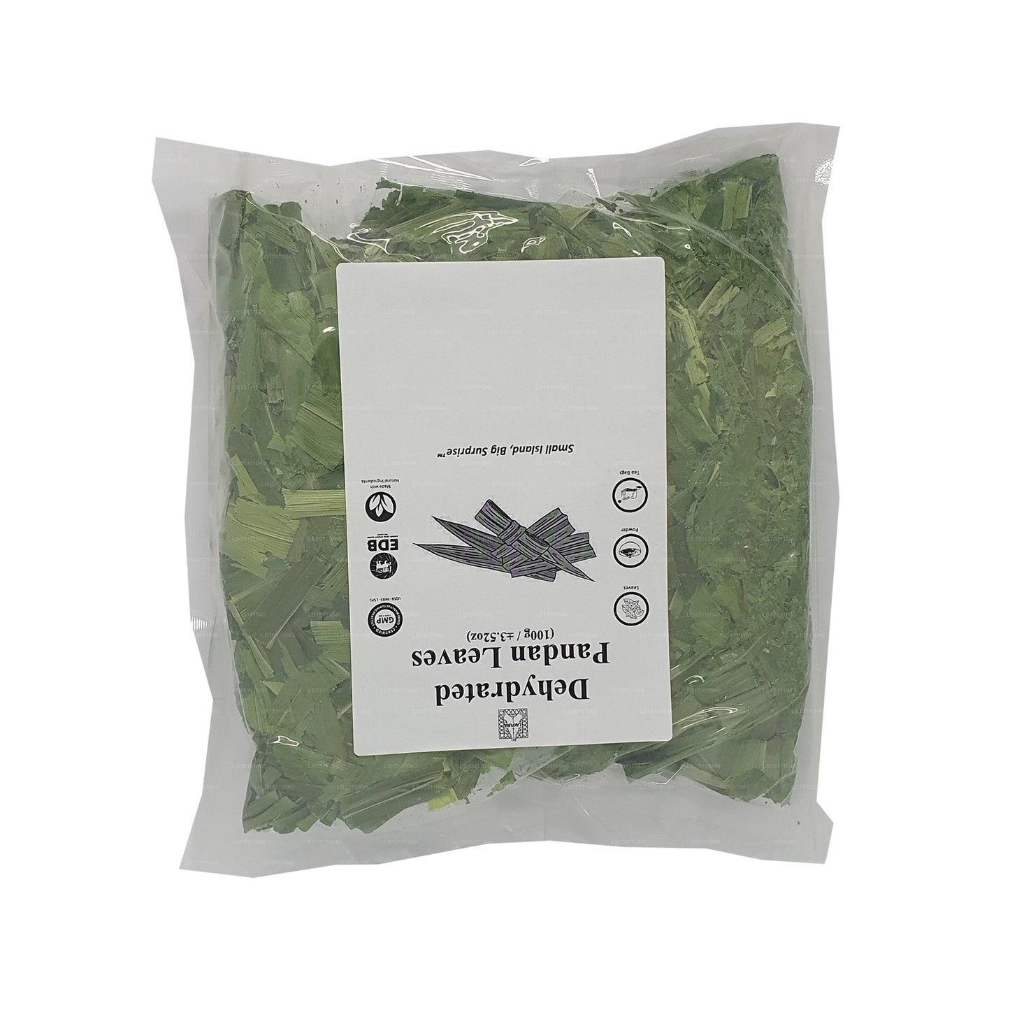 Lakpura Dehydrated Pandan Rampe-blad
