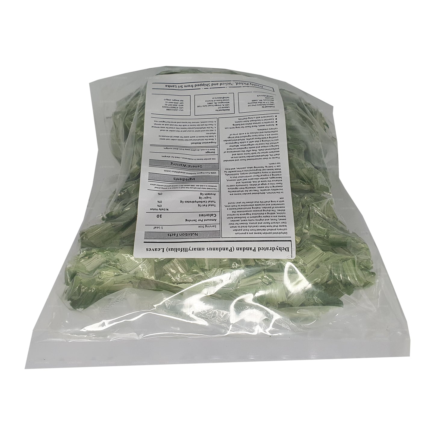 Lakpura Dehydrated Pandan Rampe-blad