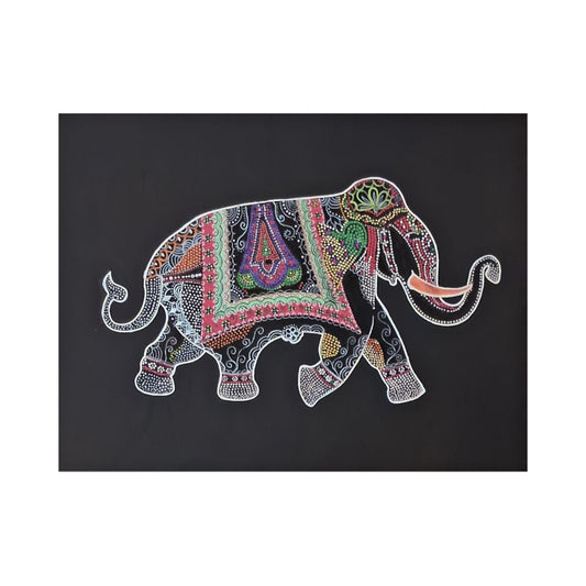 Lakpura® Majestätisk Elefant Väggkonst