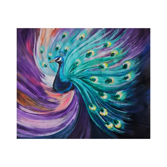 Lakpura® Påfågel Väggkonst