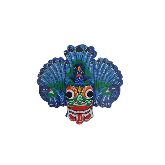 Lakpura® Mayura Raksha Mask kylskåpsmagnet