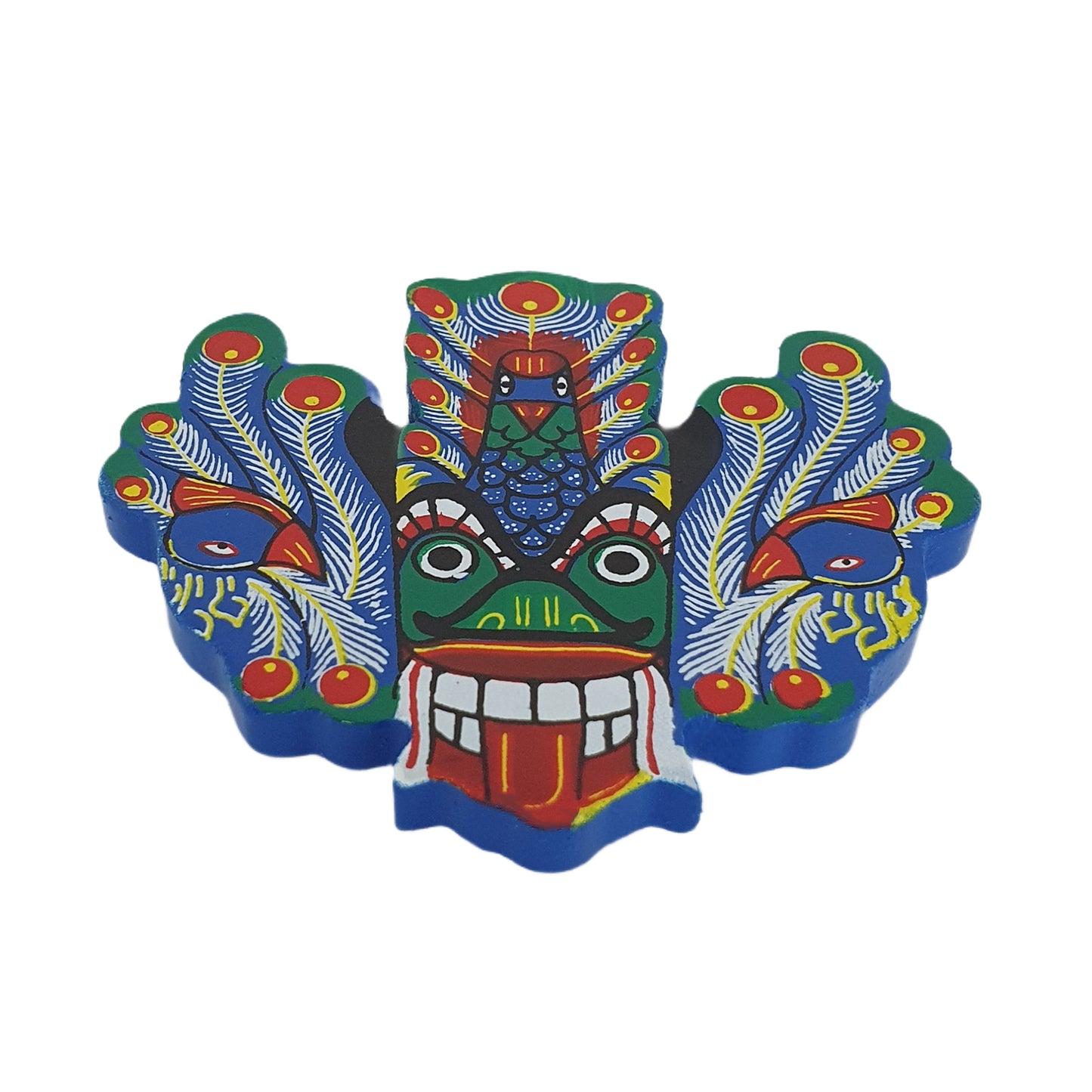 Lakpura® Mayura Raksha Mask kylskåpsmagnet