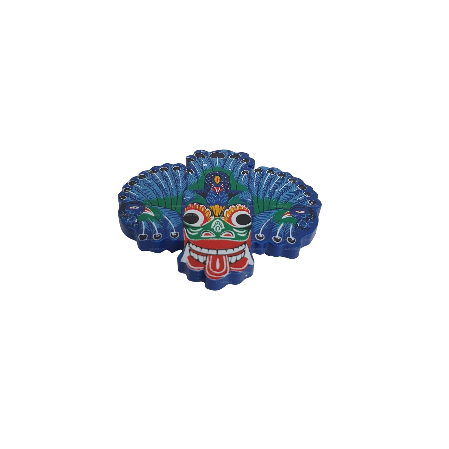 Lakpura® Mayura Raksha Mask kylskåpsmagnet