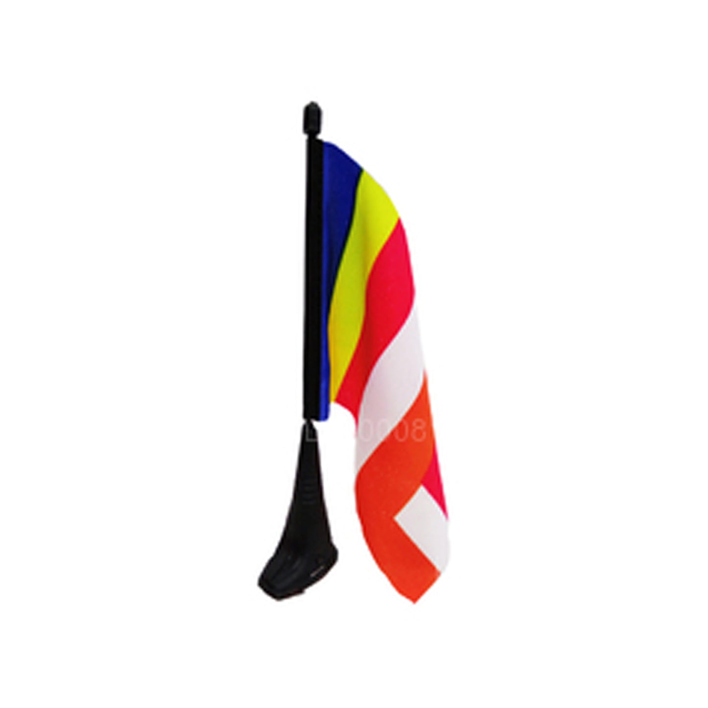 Buddhistisk flagga med magnetisk fot