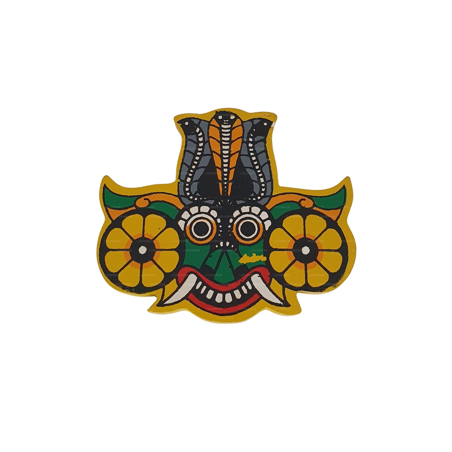 Lakpura® Gara Raksha Mask kylskåpsmagnet
