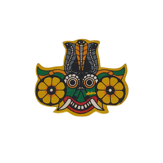Lakpura® Gara Raksha Mask kylskåpsmagnet