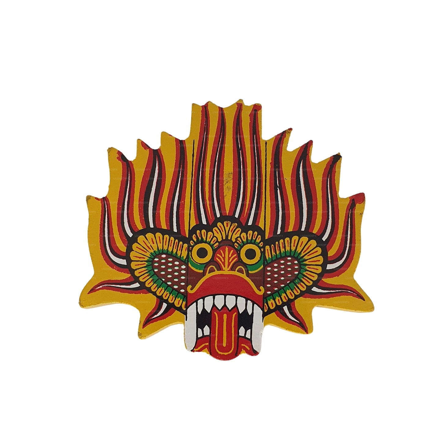 Lakpura® Ginidal Raksha Mask kylskåpsmagnet