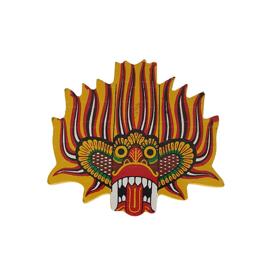 Lakpura® Ginidal Raksha Mask kylskåpsmagnet