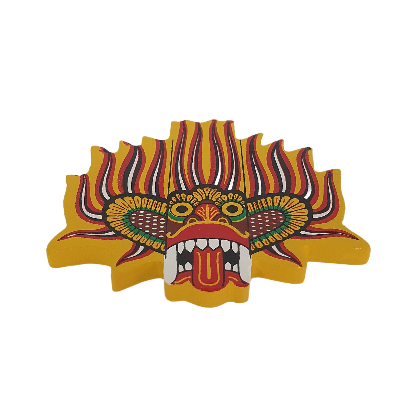 Lakpura® Ginidal Raksha Mask kylskåpsmagnet