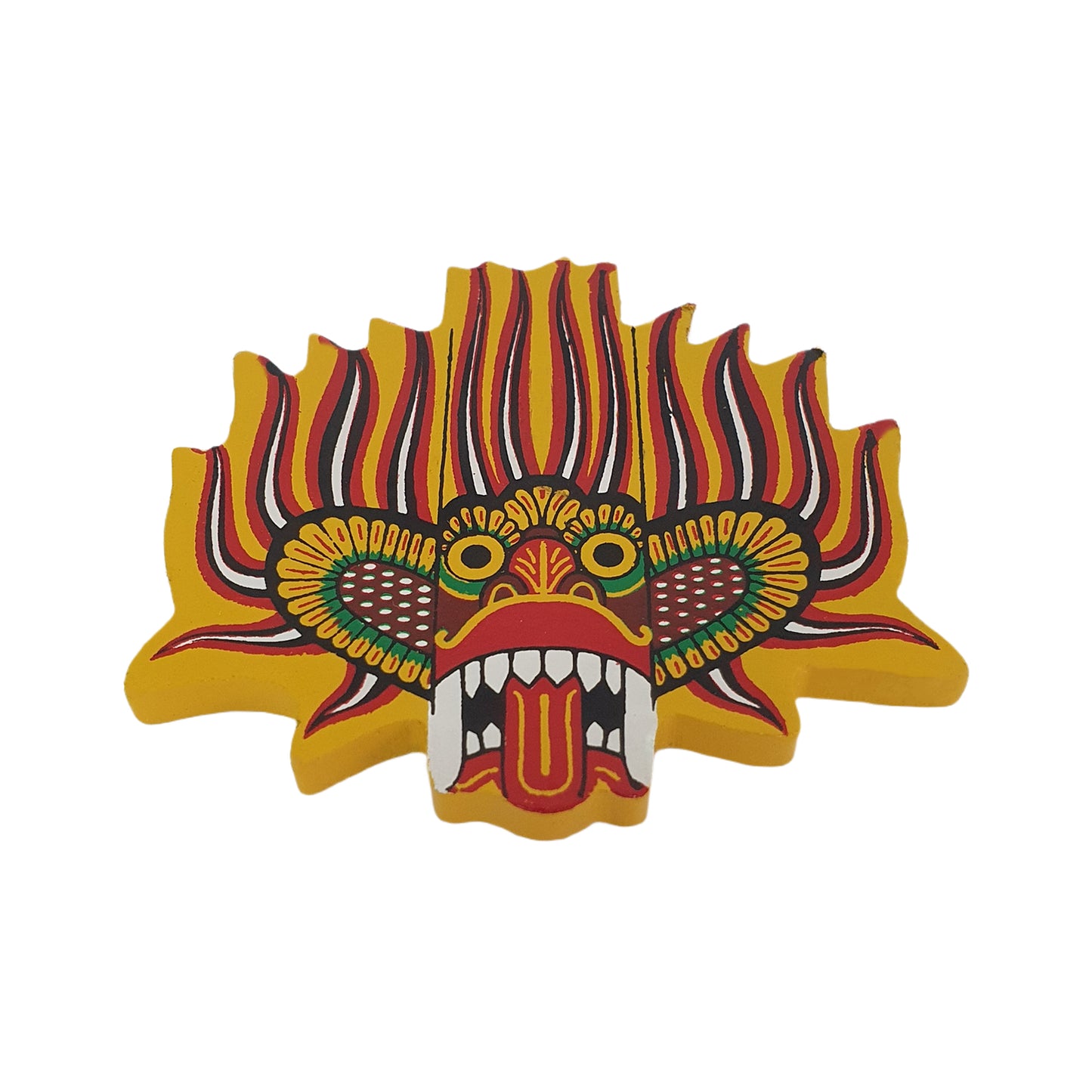 Lakpura® Ginidal Raksha Mask kylskåpsmagnet