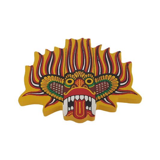 Lakpura® Ginidal Raksha Mask kylskåpsmagnet
