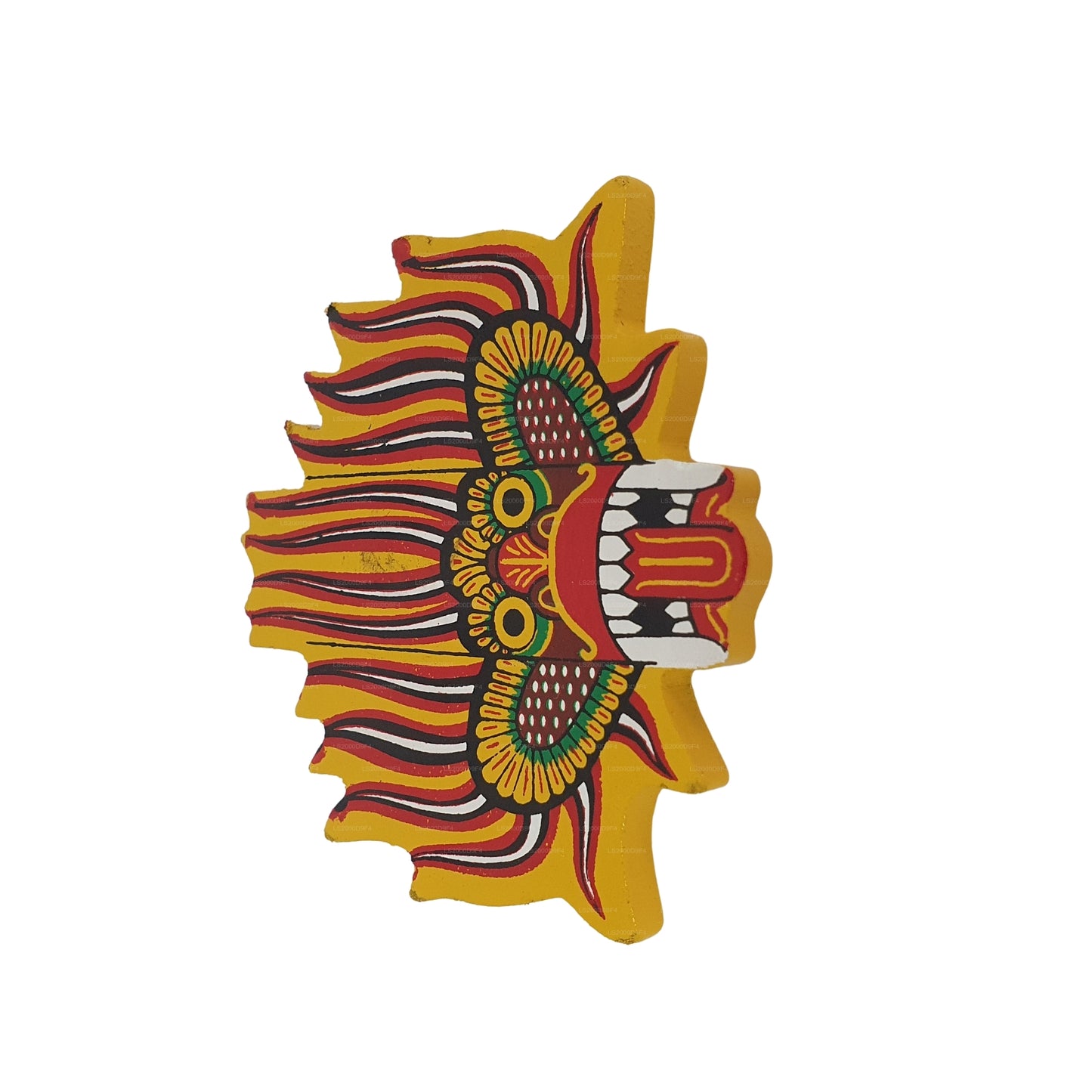 Lakpura® Ginidal Raksha Mask kylskåpsmagnet