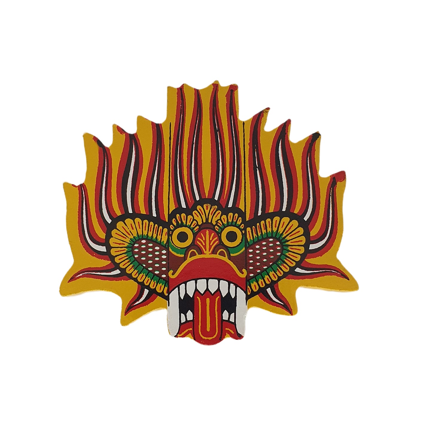 Lakpura® Ginidal Raksha Mask kylskåpsmagnet