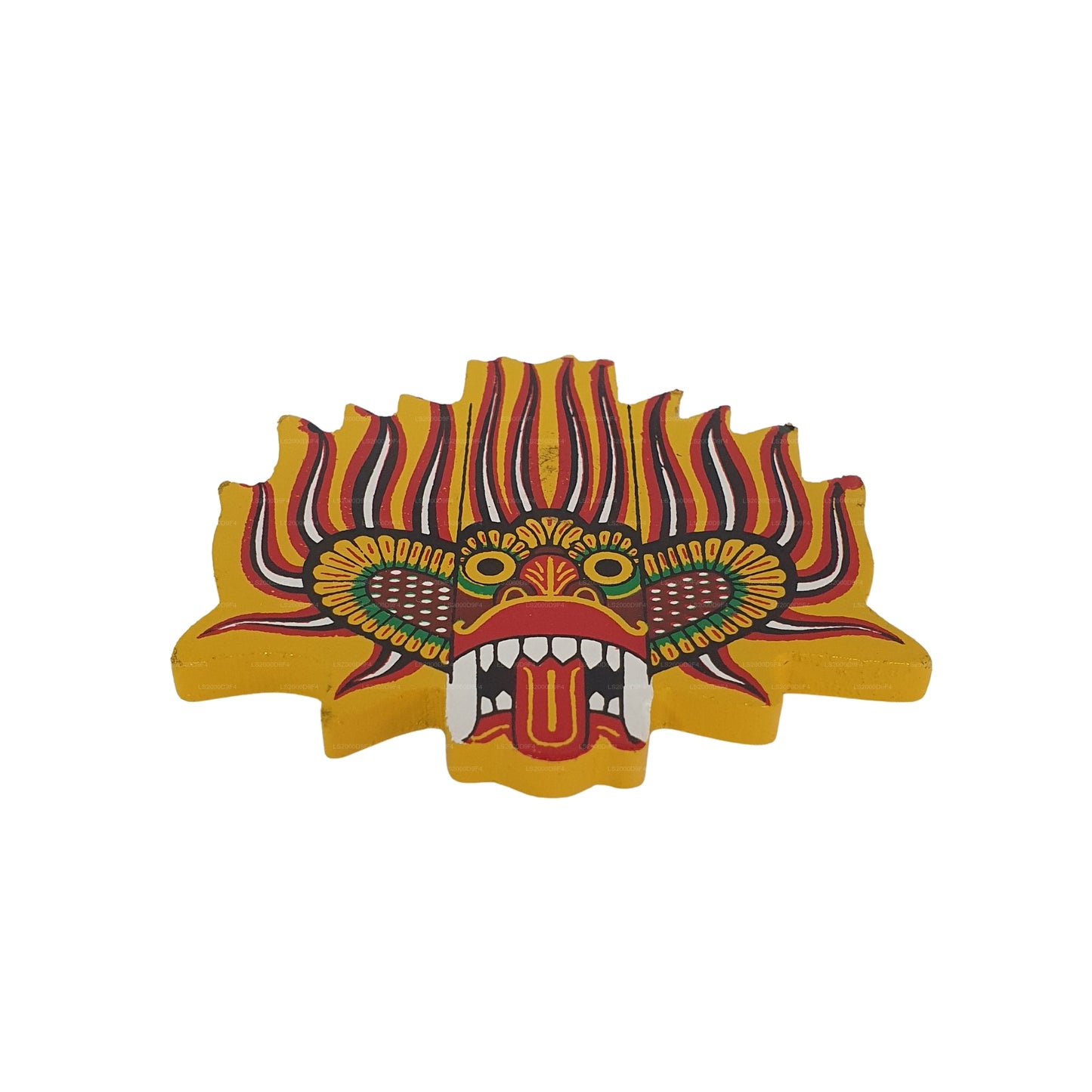 Lakpura® Ginidal Raksha Mask kylskåpsmagnet