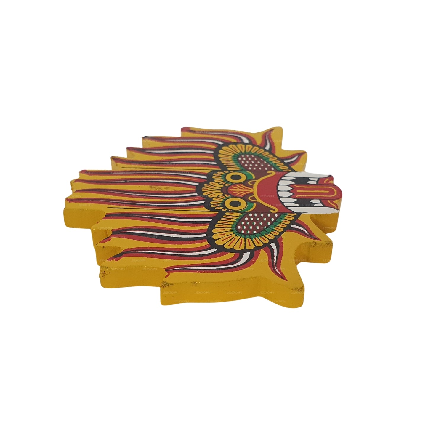 Lakpura® Ginidal Raksha Mask kylskåpsmagnet