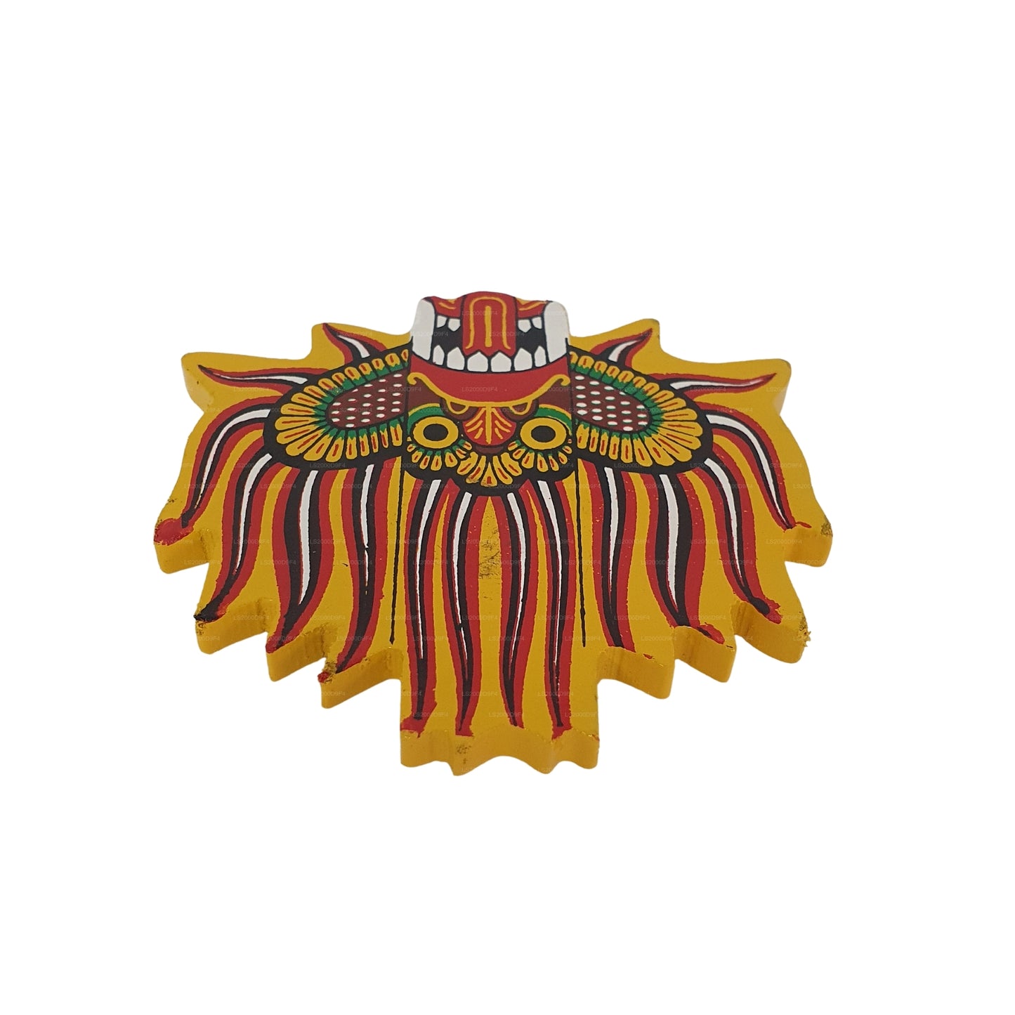 Lakpura® Ginidal Raksha Mask kylskåpsmagnet
