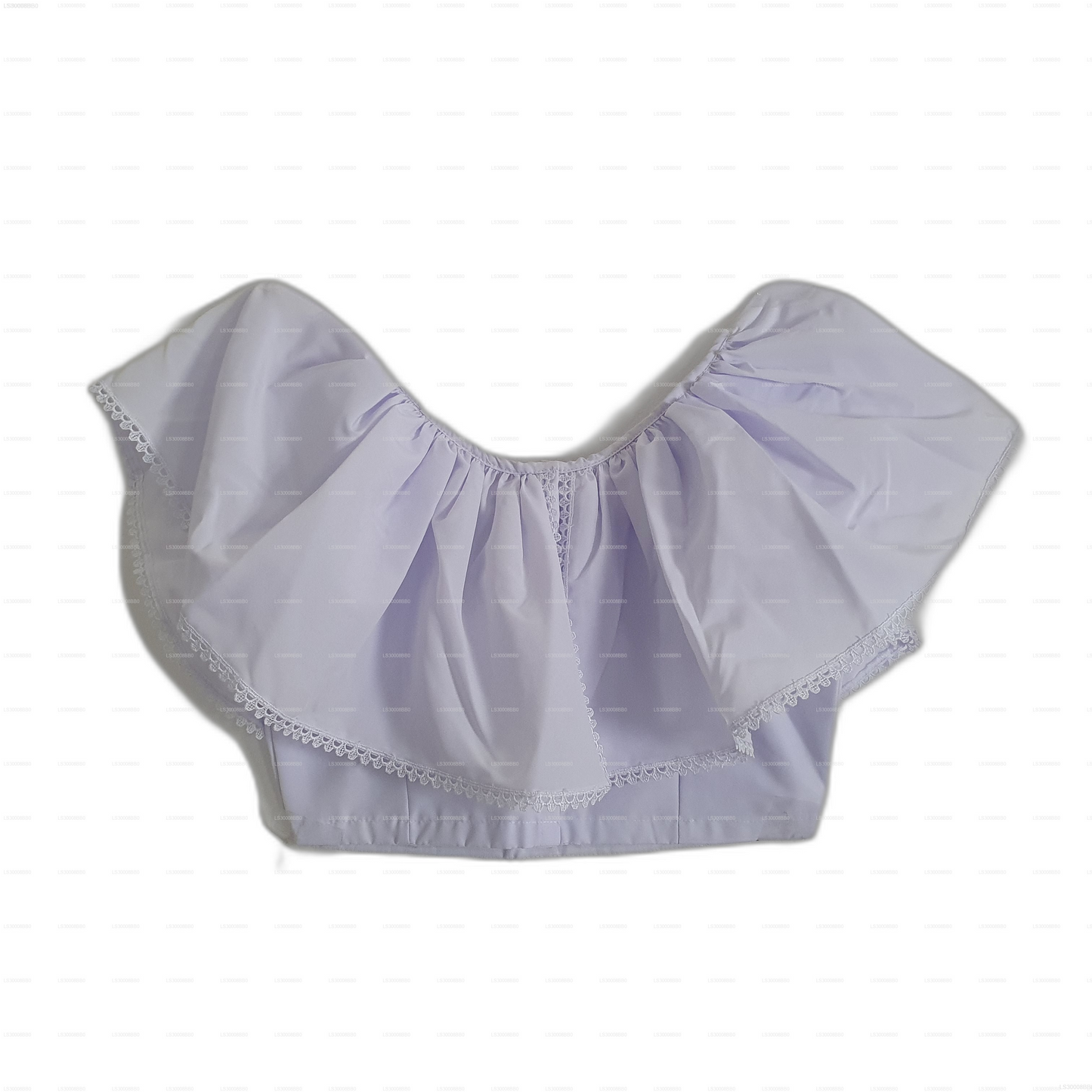 Lakpura® Vit Lamasari för Barn (Halv Sari)