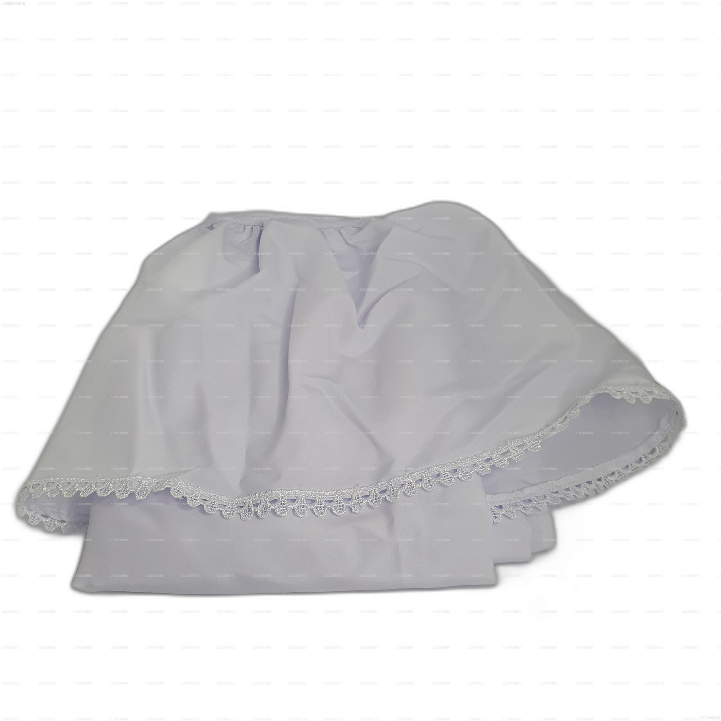 Lakpura® Vit Lamasari för Barn (Halv Sari)