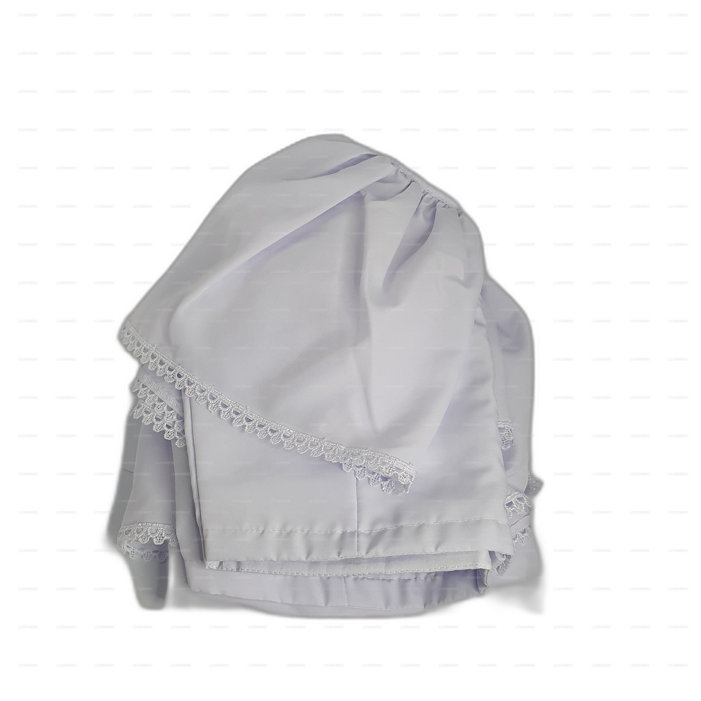 Lakpura® Vit Lamasari för Barn (Halv Sari)