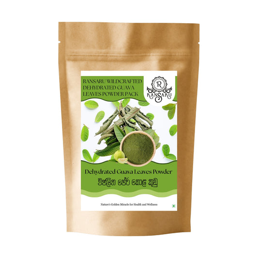 Ransaru Wildcrafted Dehydrated Guava Leaves Powder Pack