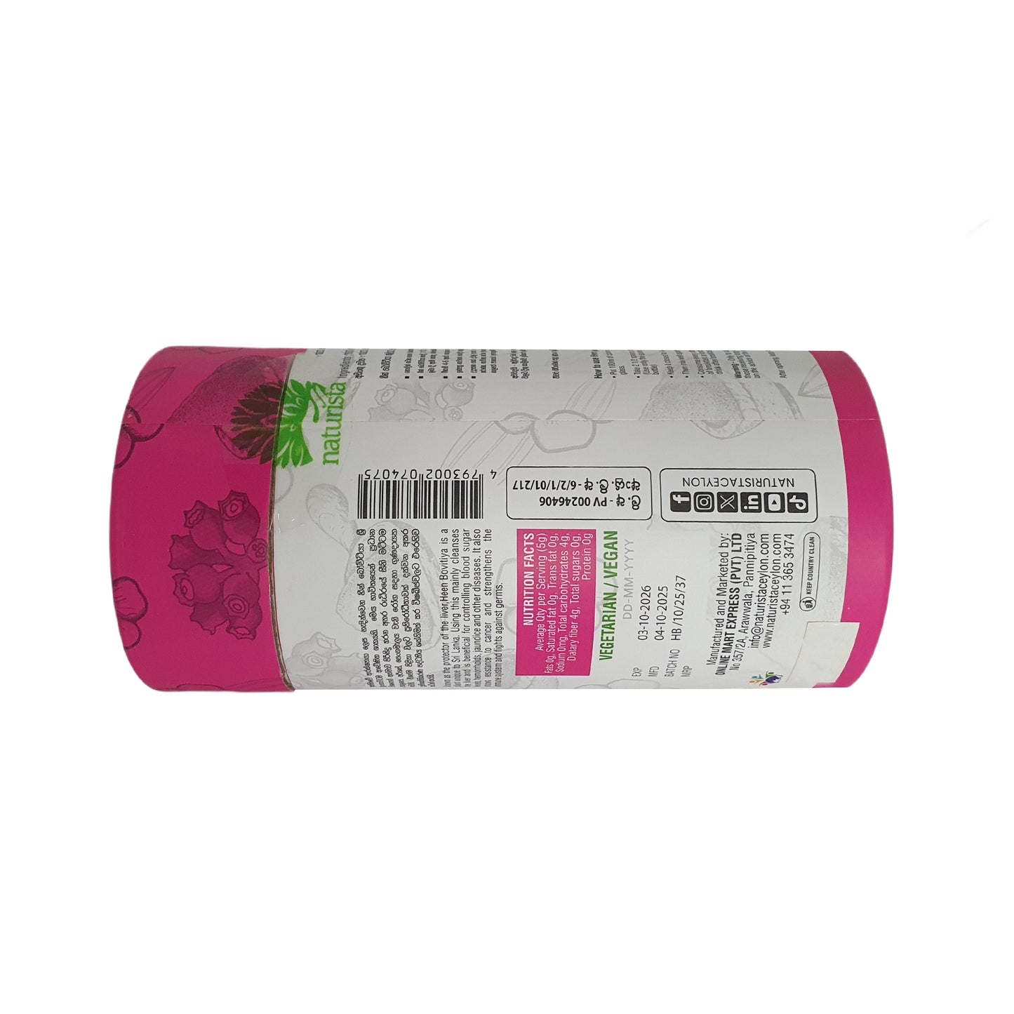 Naturista Heen Bovitiya-pulver (125 g)