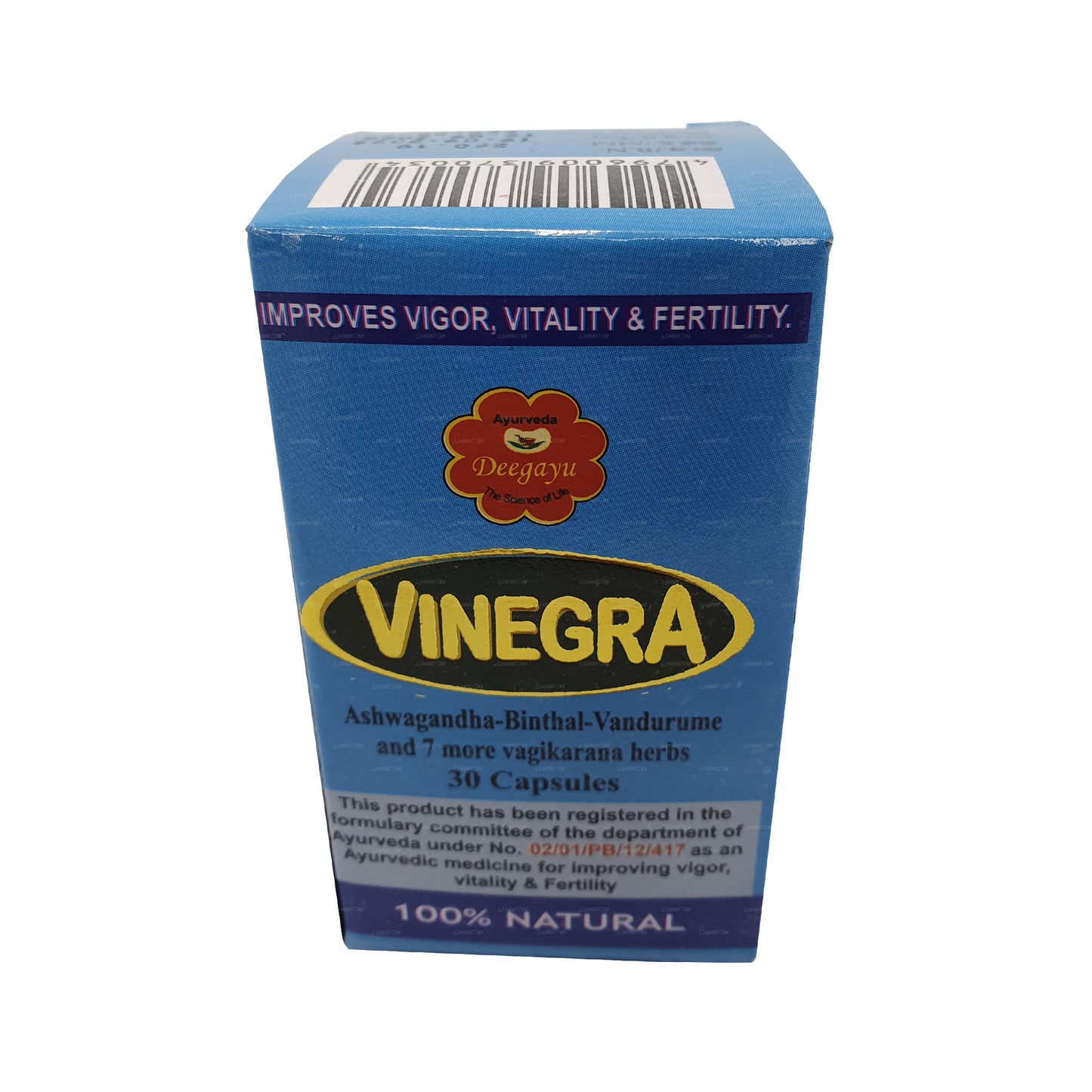 Deegayu Vinegra Naturlig Sexuell Booster (30 Kapslar)