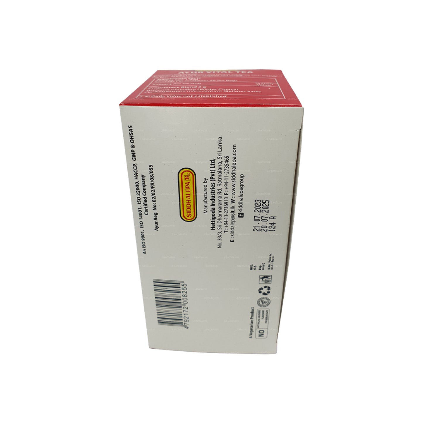 Siddhalepa Ayur Vital te (40g) 20 tepåsar