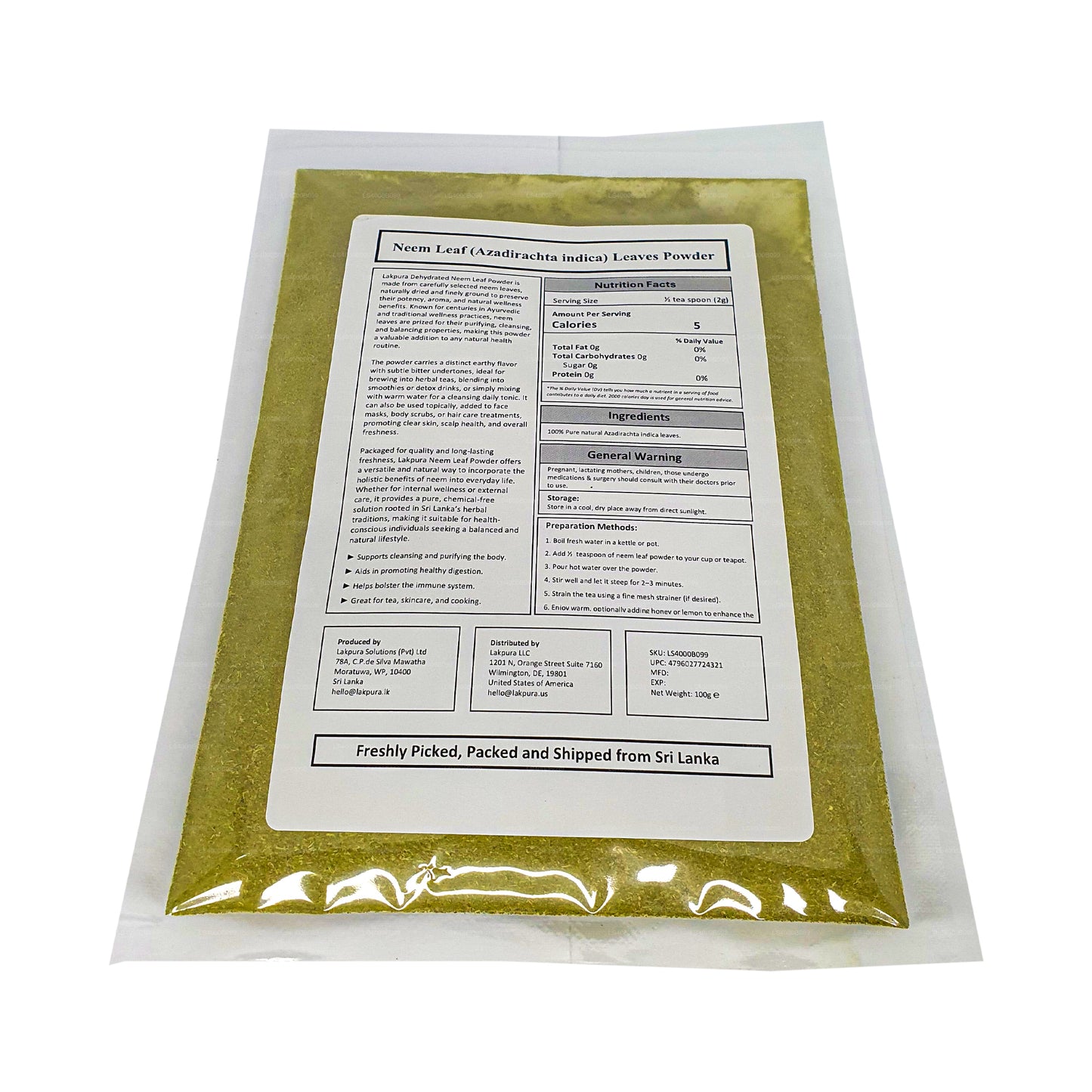 Lakpura Neem Pulver (100g)
