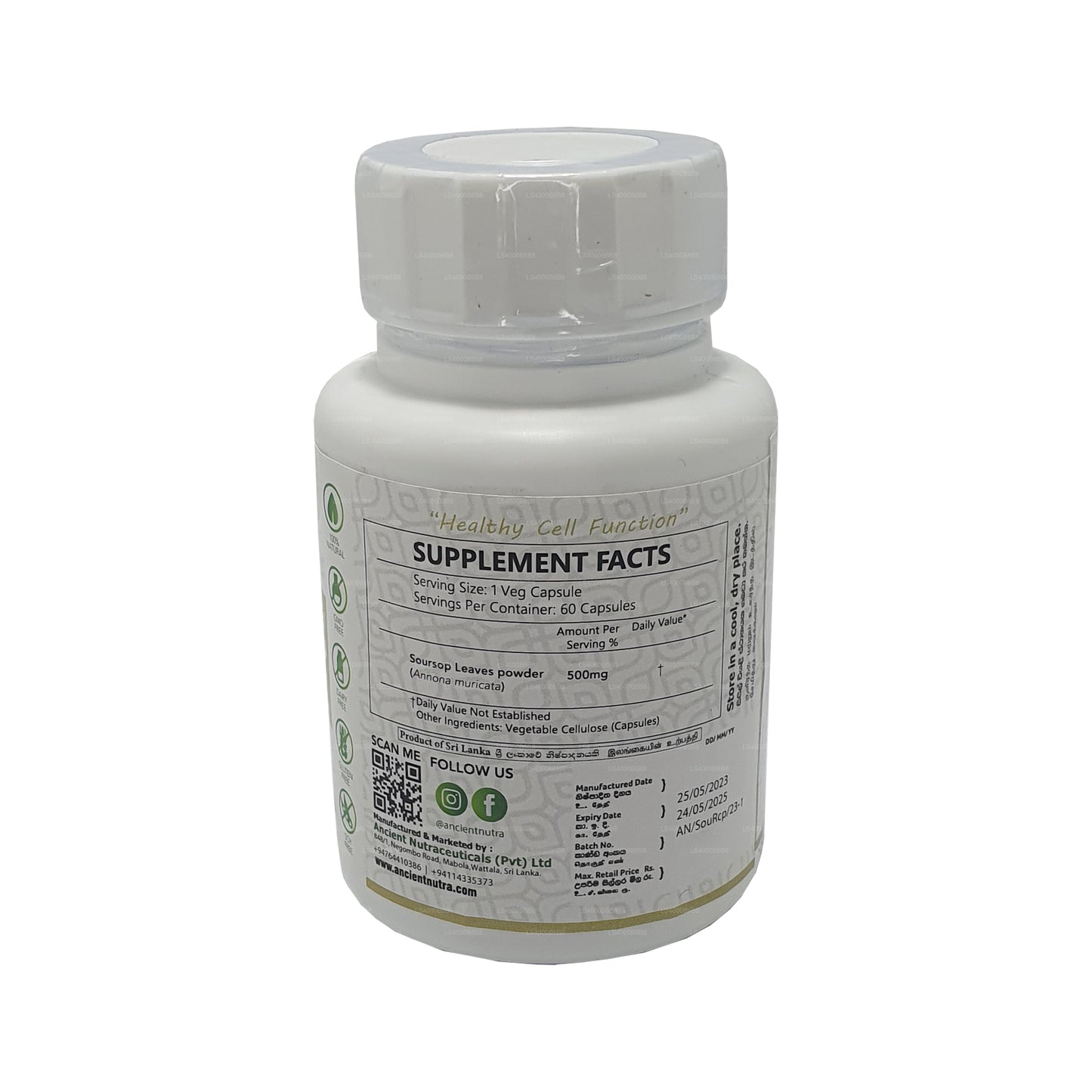 Ancient Nutra Soursop (60 kapslar)