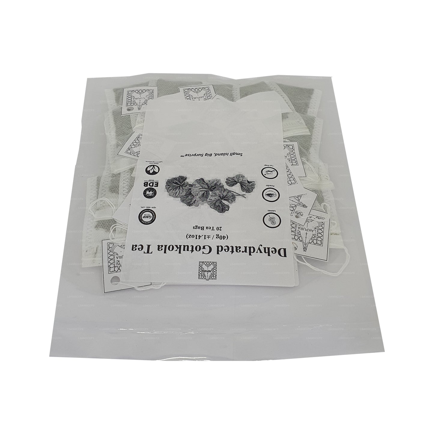 Lakpura Dehydrated Gotukola Tepåsar (40g) 20 Tepåsar