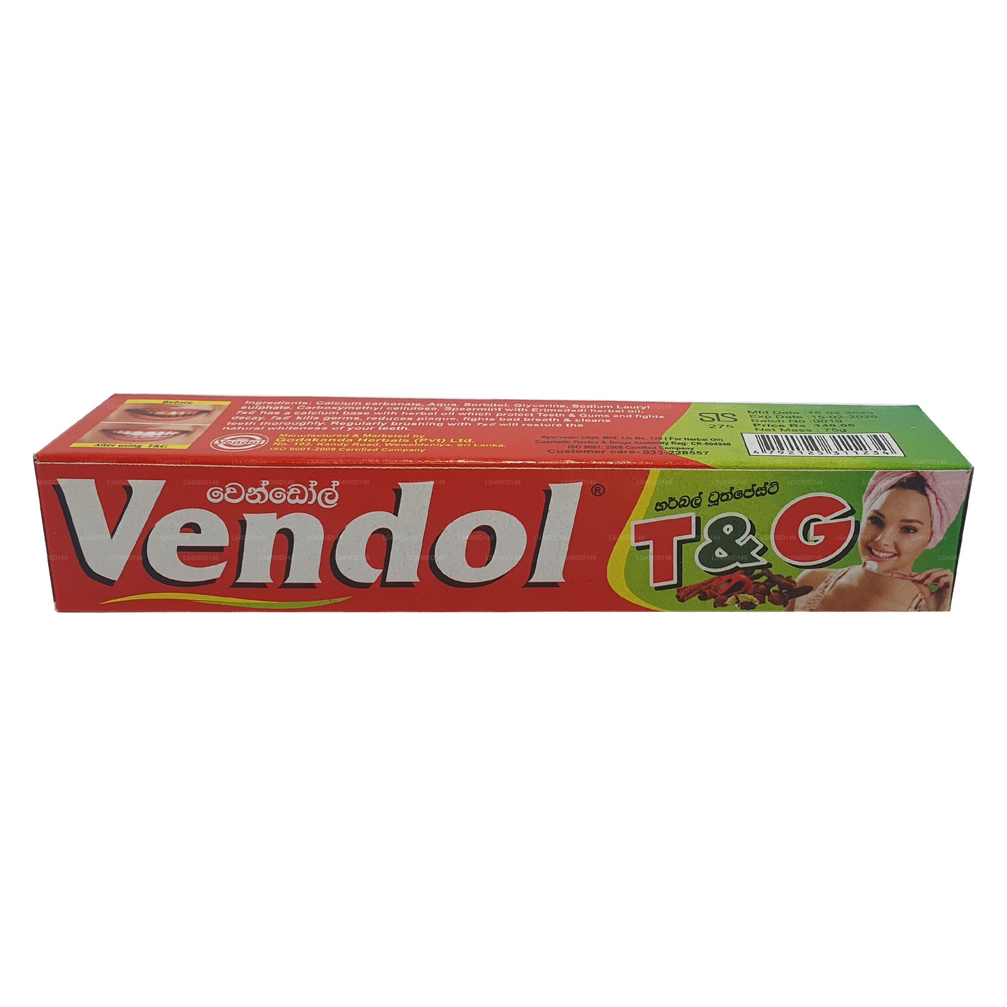 Vendol T och G Tandfast (135 g)