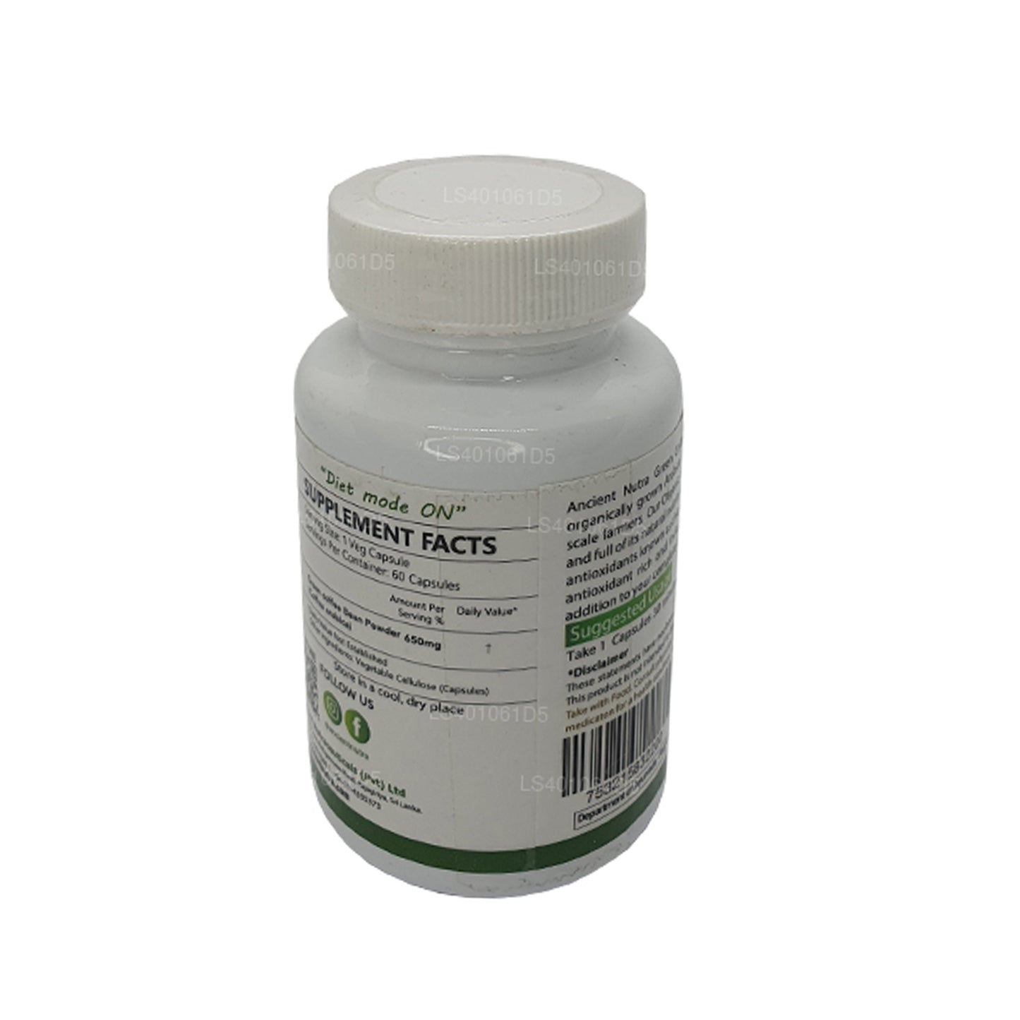 Forntida Nutra gröna kaffebönor (60 kapslar)