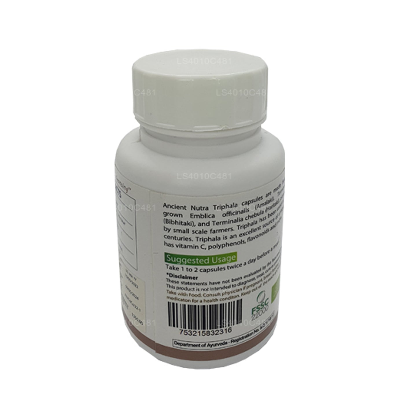 Forntida Nutra Triphala (60 kapslar)