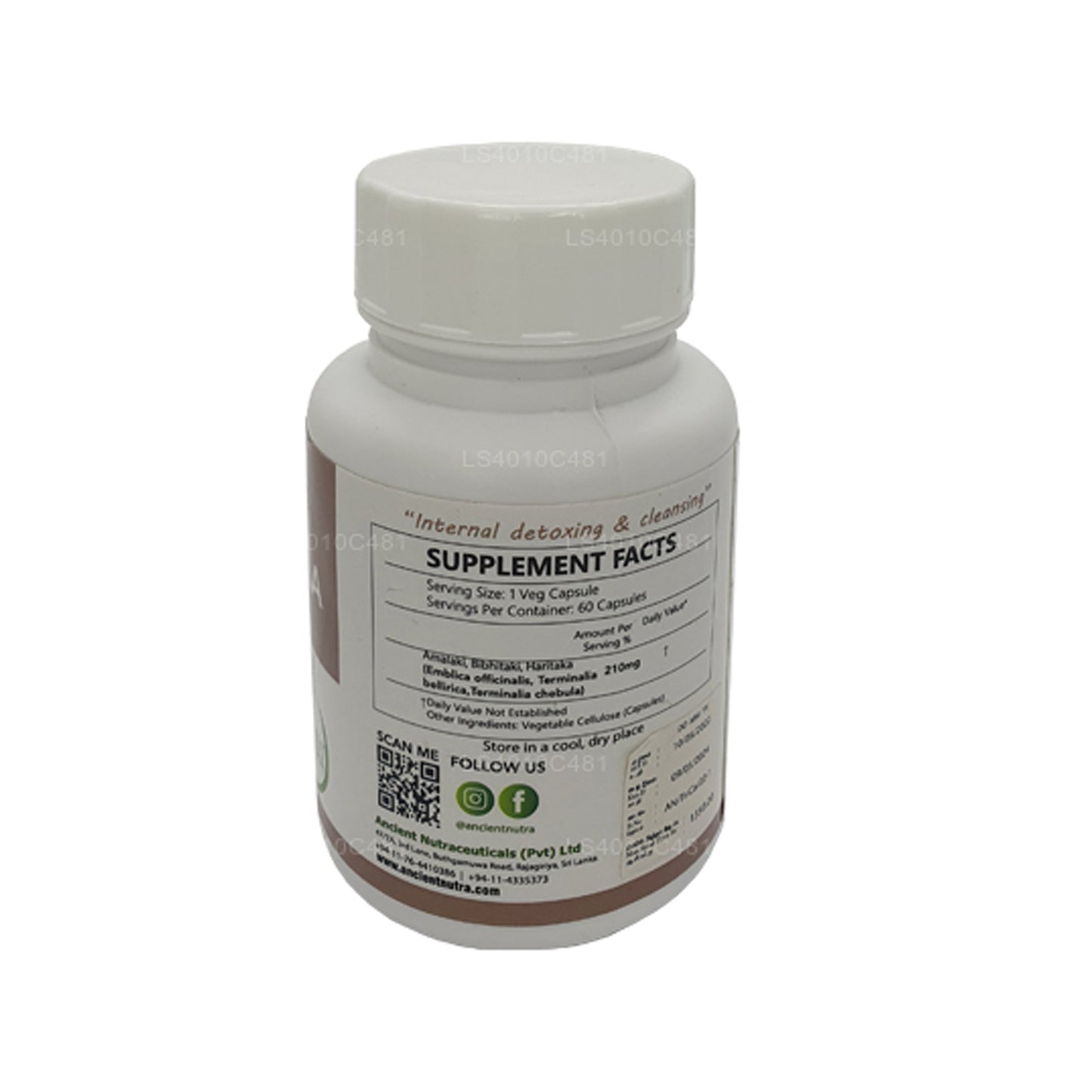 Forntida Nutra Triphala (60 kapslar)