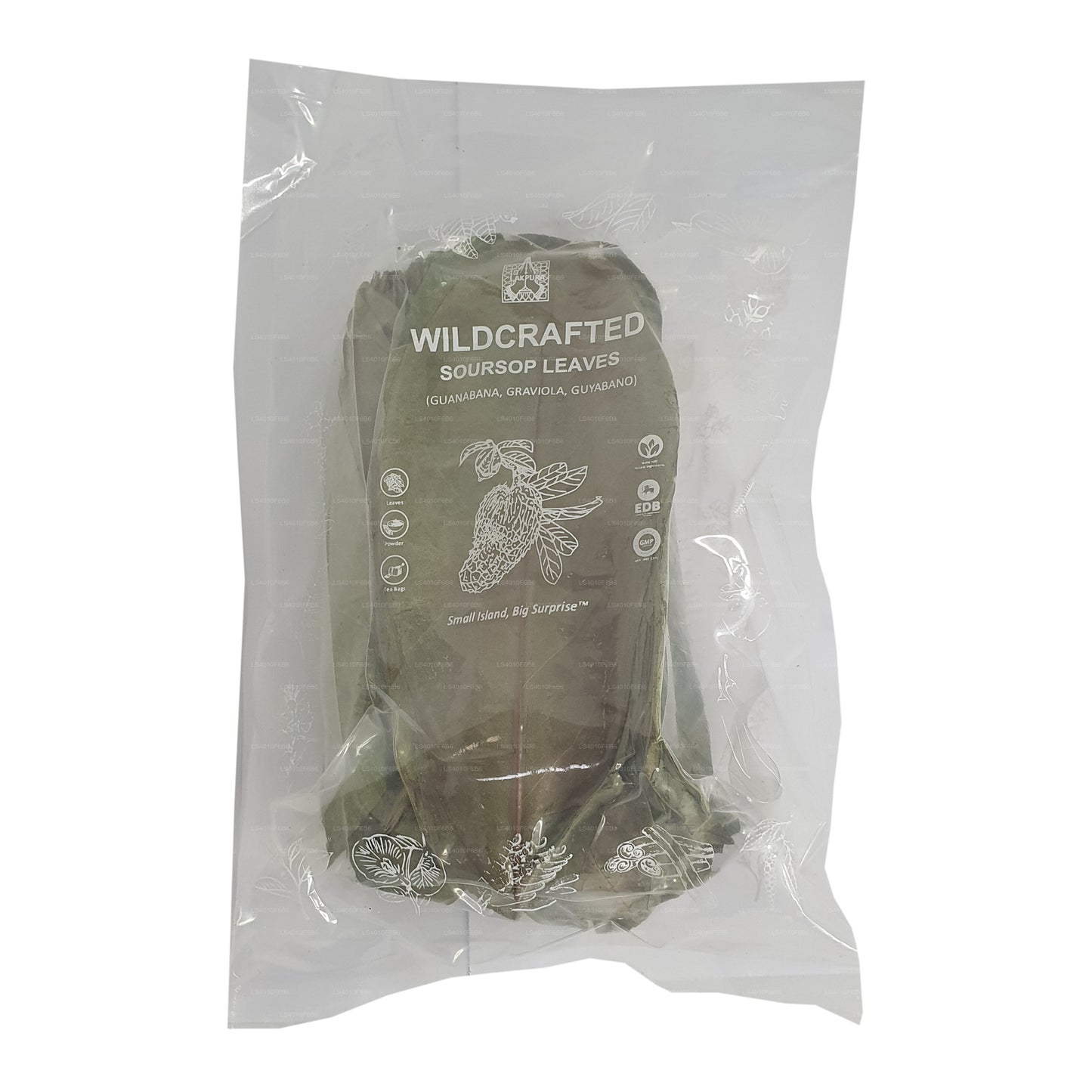 Lakpura® Wildcrafted Soursop (Guanabana, Graviola, Guyabano) Dehydrerade Blad Hela