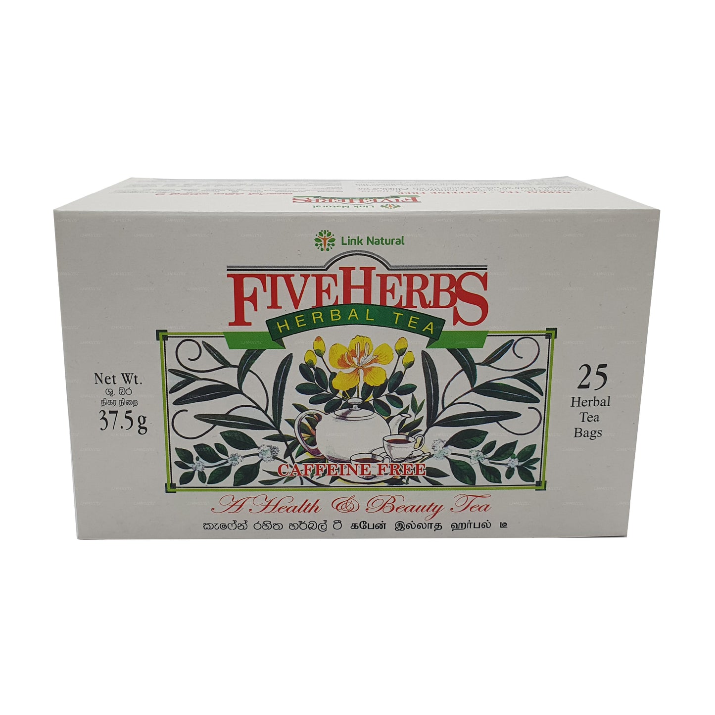 Link Natural Five Herbs Ayurveda örtte (37,5 g) 25 tepåsar
