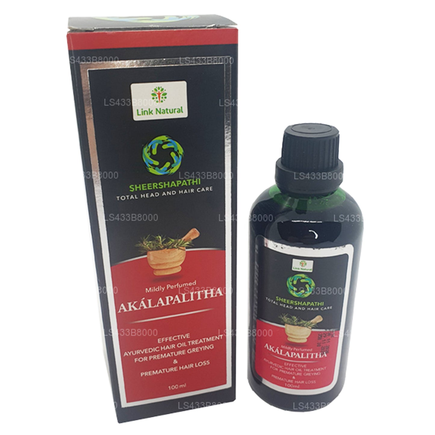 Natural Akalapalitha Ayurvedisk hårolja (100ml)