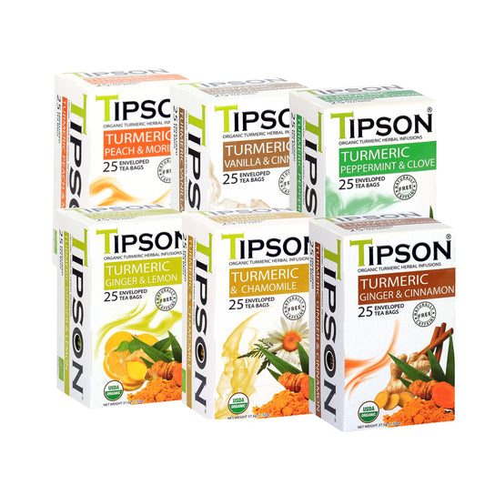Tipson Tea Ekologisk Gurkmeja Bundle - 6-pack (225g)