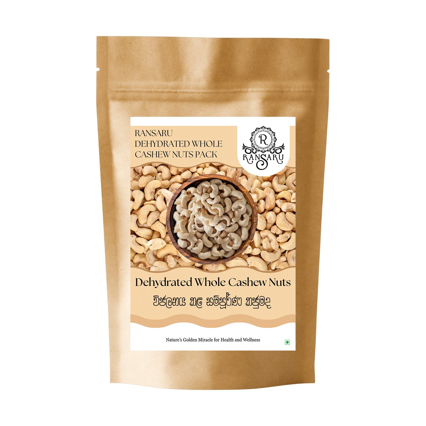 Ransaru Dehydrated Whole Cashew Nuts Pack