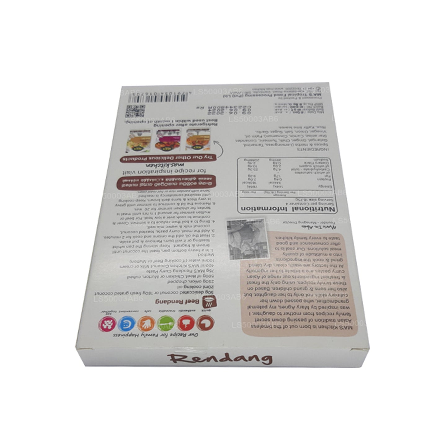 MA: s Kitchen Indonesian Rendang Paste (75g)