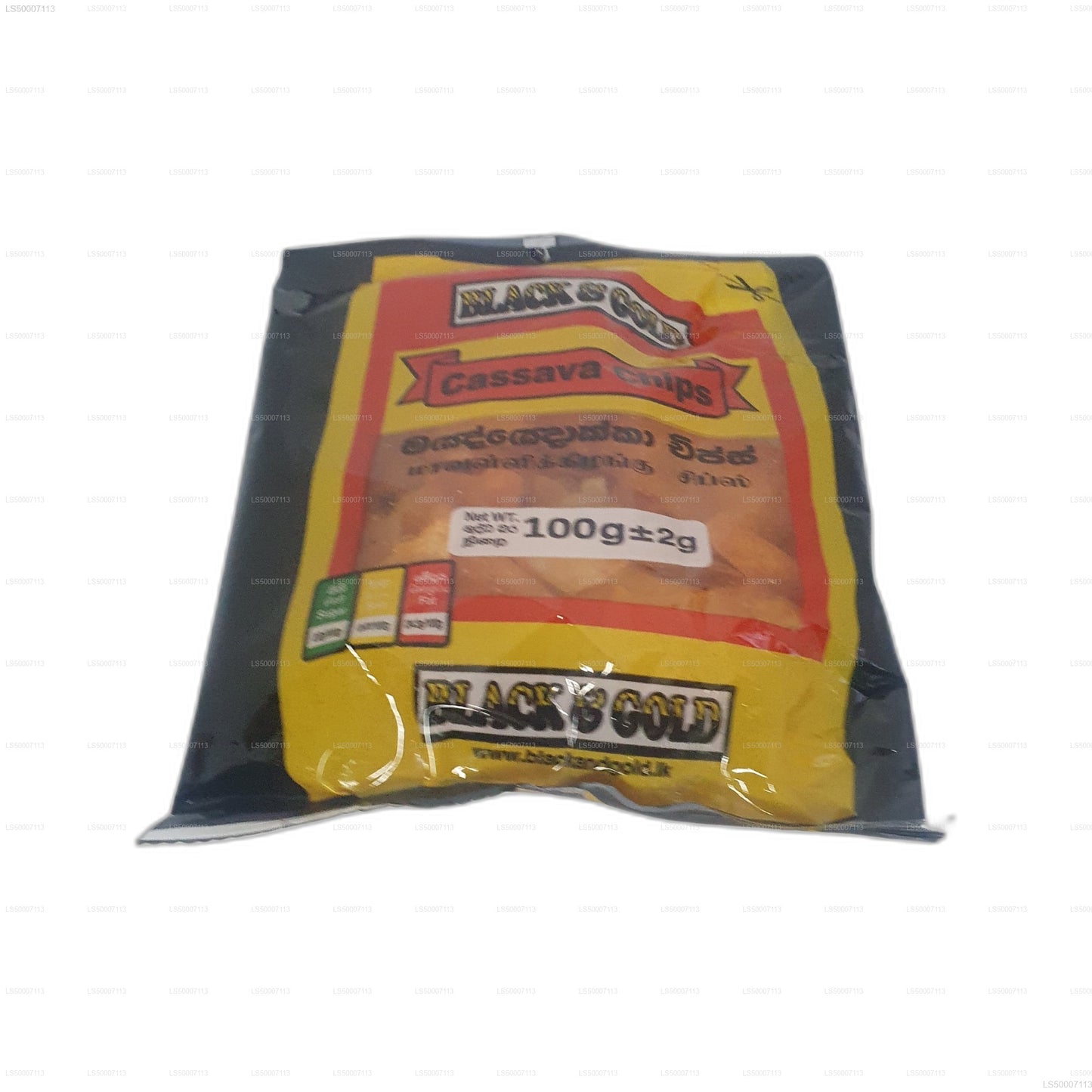 Black & Gold Cassava Chips (100g)