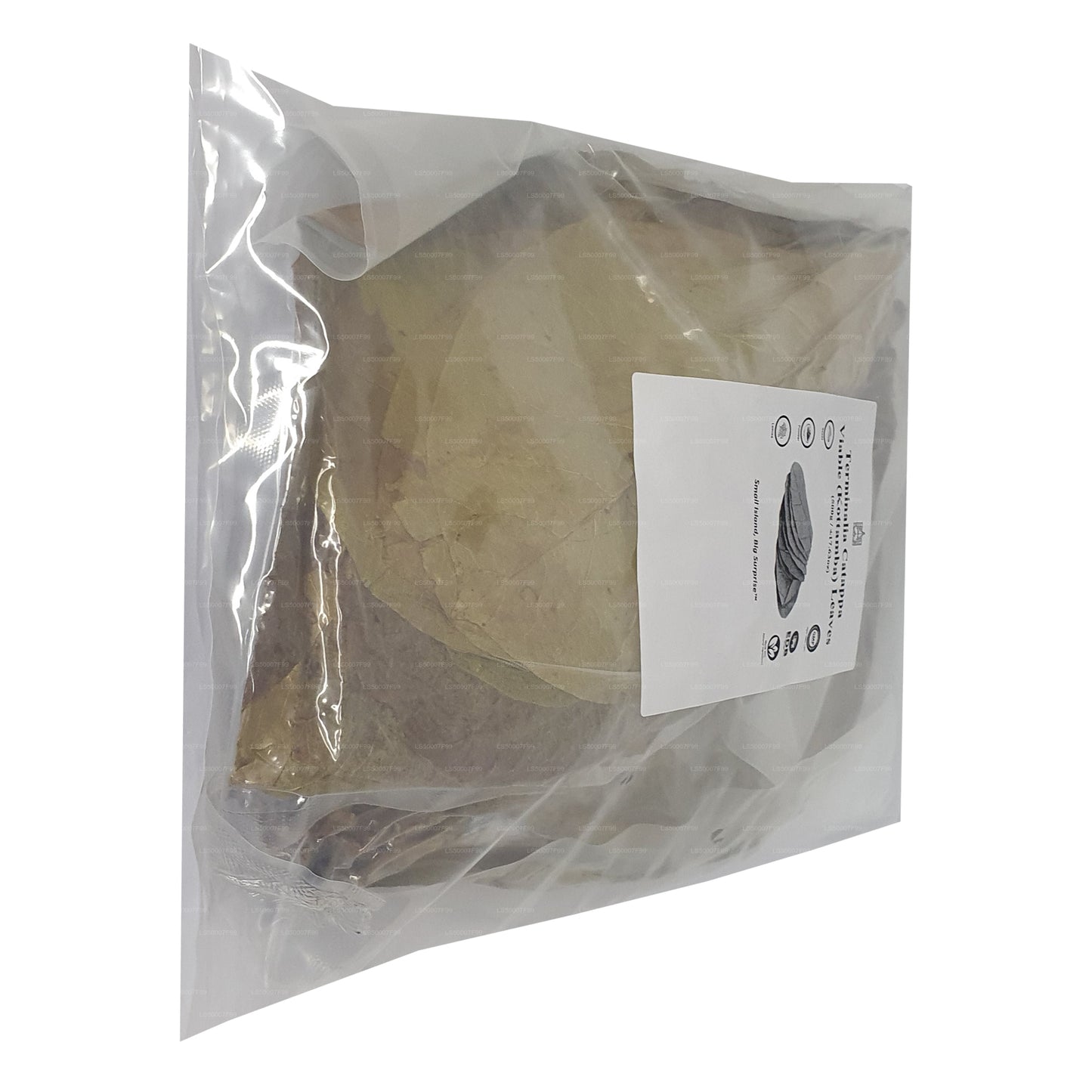 Lakpura Dehydrerad (Kottan, Kottamba, Indisk Mandel) Terminalia catappa 100 Blad (100g)