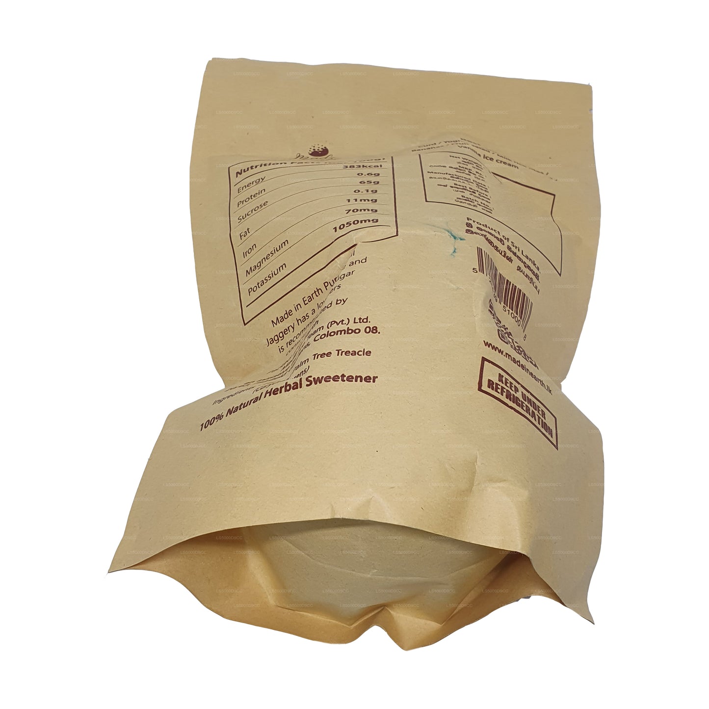 Tillverkad i jorden ren naturlig Kithul Jaggery (500g)