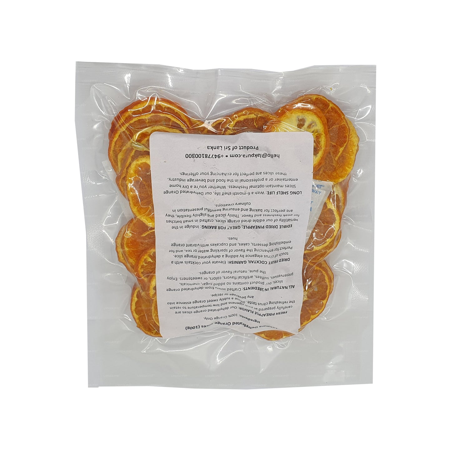Lakpura Dehydratiserad Orange Slieces (100g)